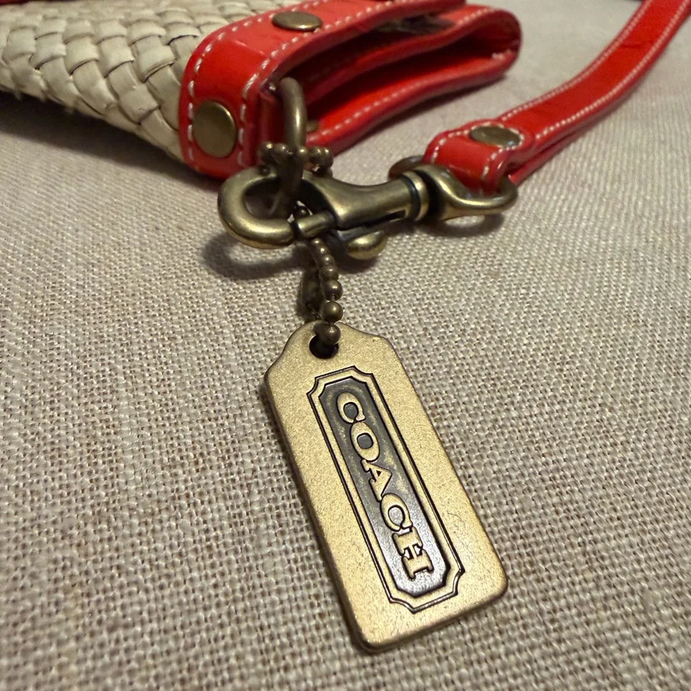 Coach SoHo Vintage Woven Straw Wristlet, No.A04K-4985